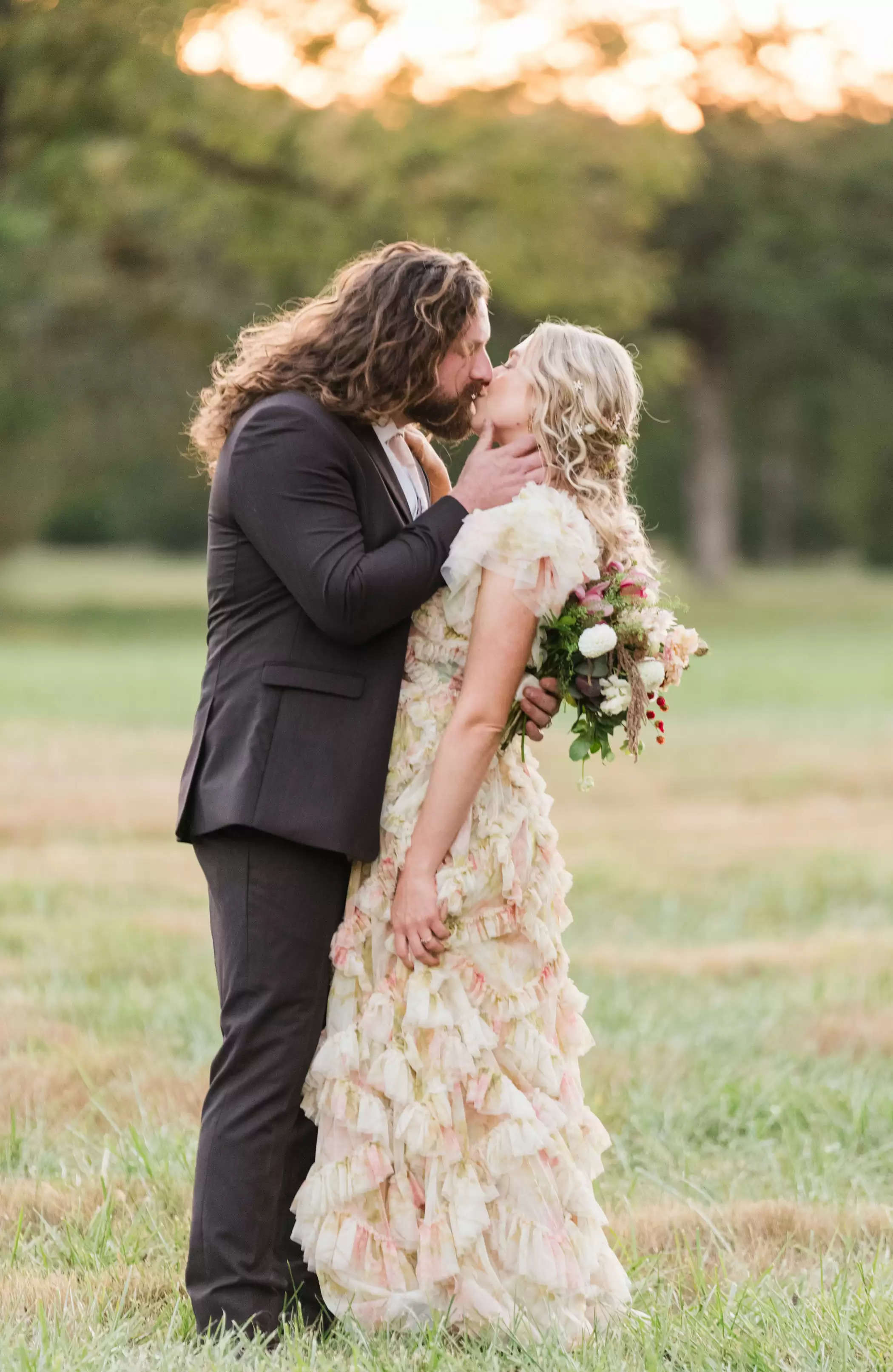 The Bride Wore A Floral Costume For This Fairytale Forest Wedding ceremony in North Georgia