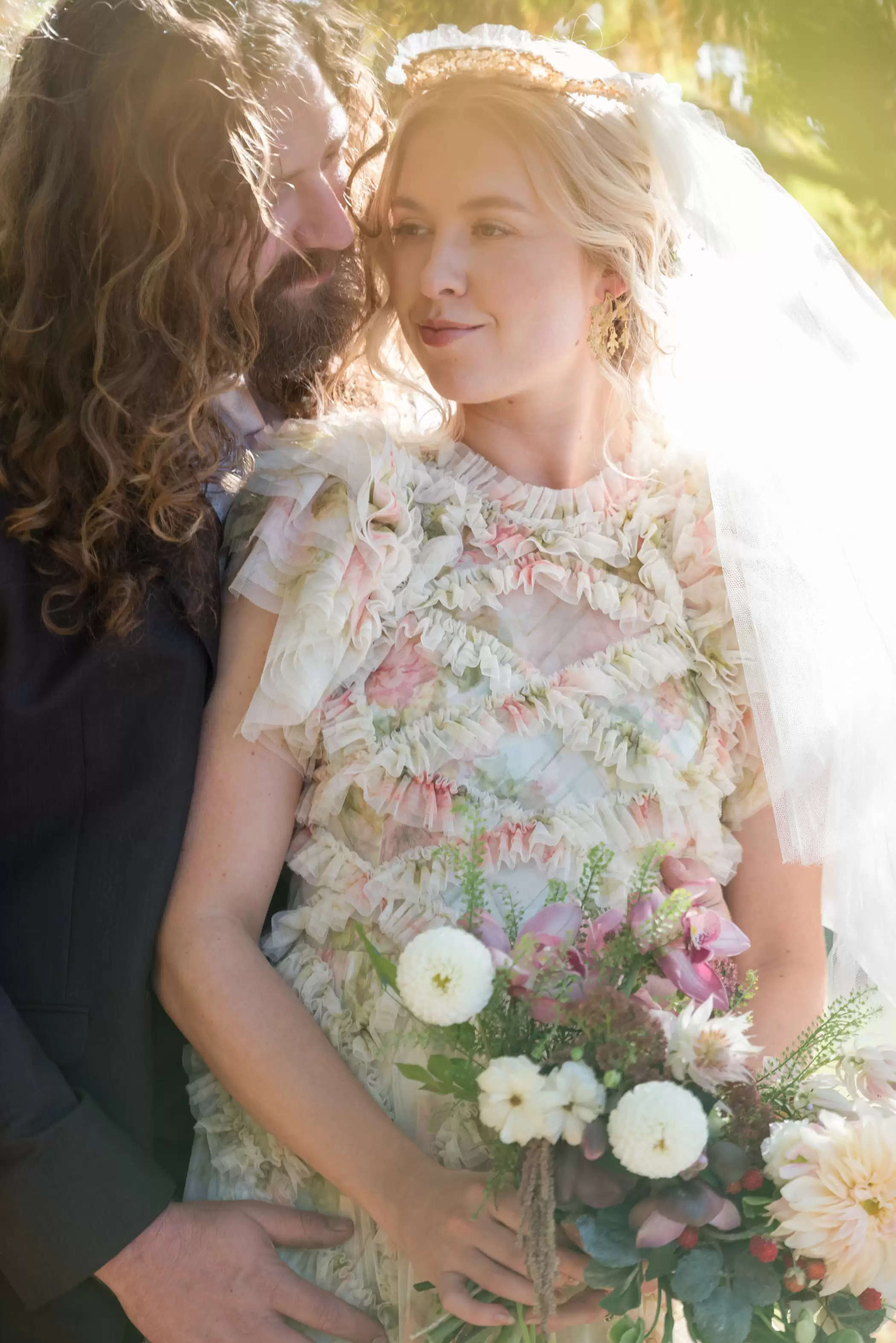 The Bride Wore A Floral Costume For This Fairytale Forest Wedding ceremony in North Georgia