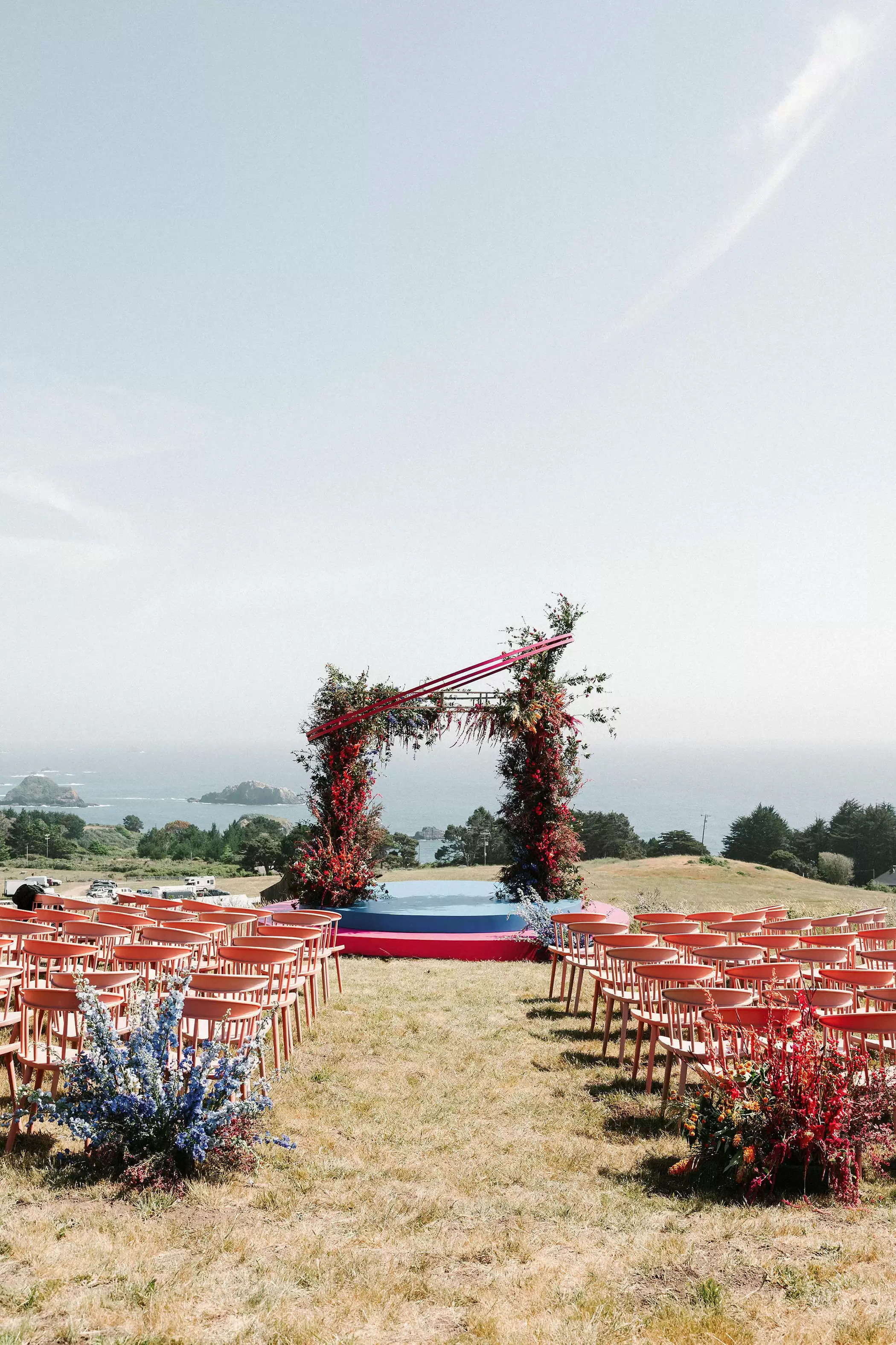 An Eclectic Pageant-Impressed Glamping Marriage ceremony on the California Coast