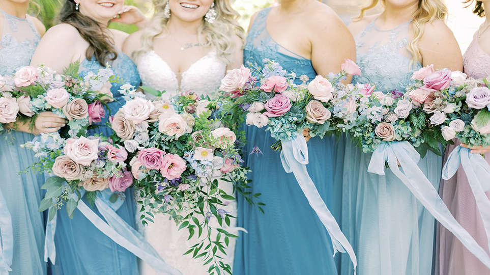 Romantic Woodland Marriage ceremony With Cloche Centerpieces & Lavender Blooms ⋆ Ruffled