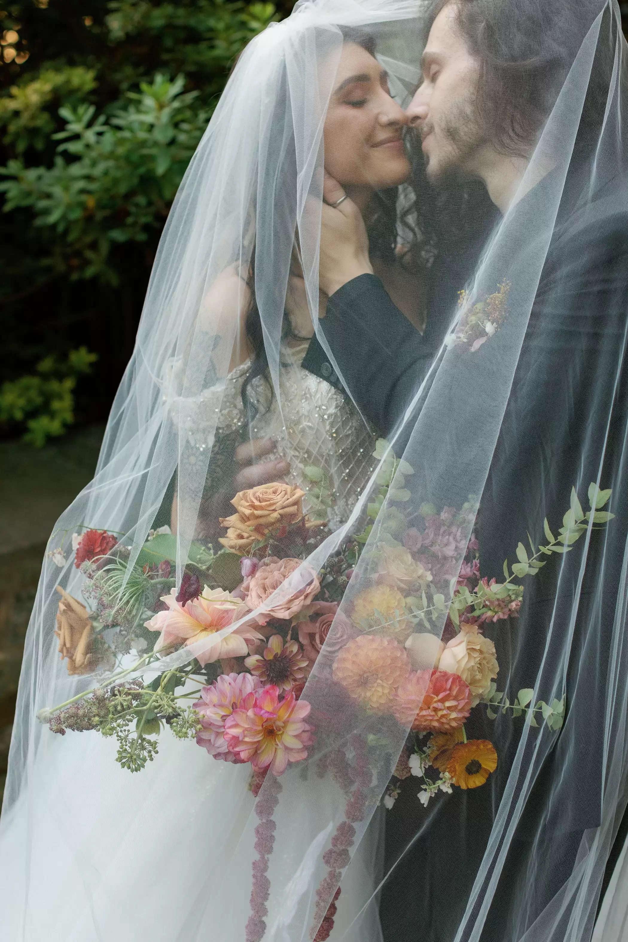 Ethereal Class + Edge for Two DJs' Fall Fairytale Wedding ceremony