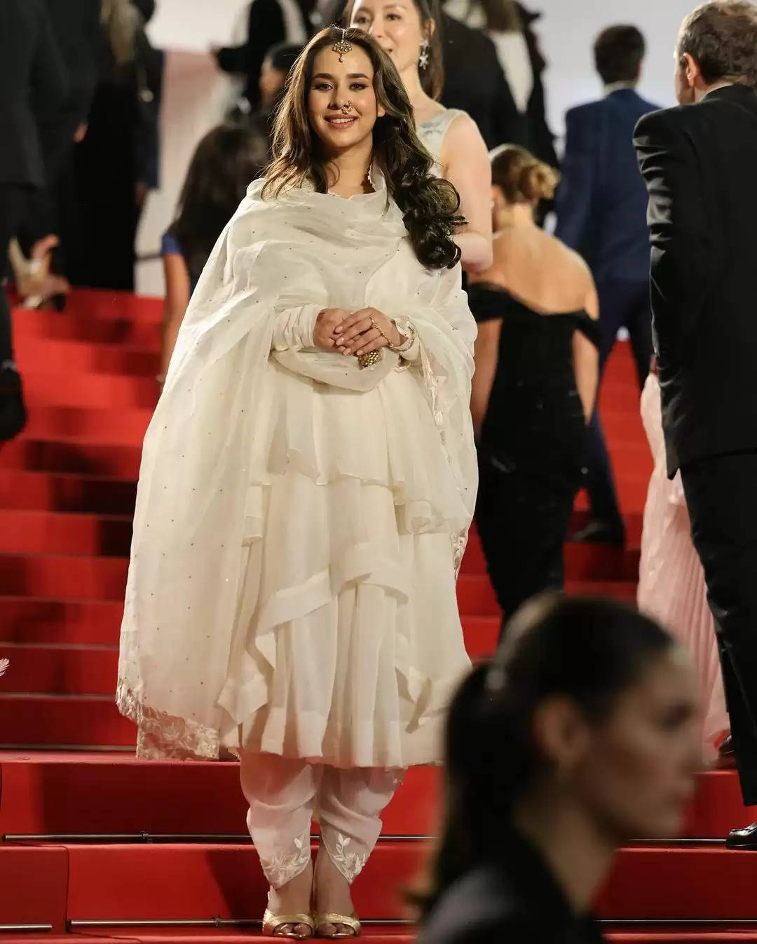 Celebrities Who Wore Conventional Outfits at Cannes Movie Competition 2024