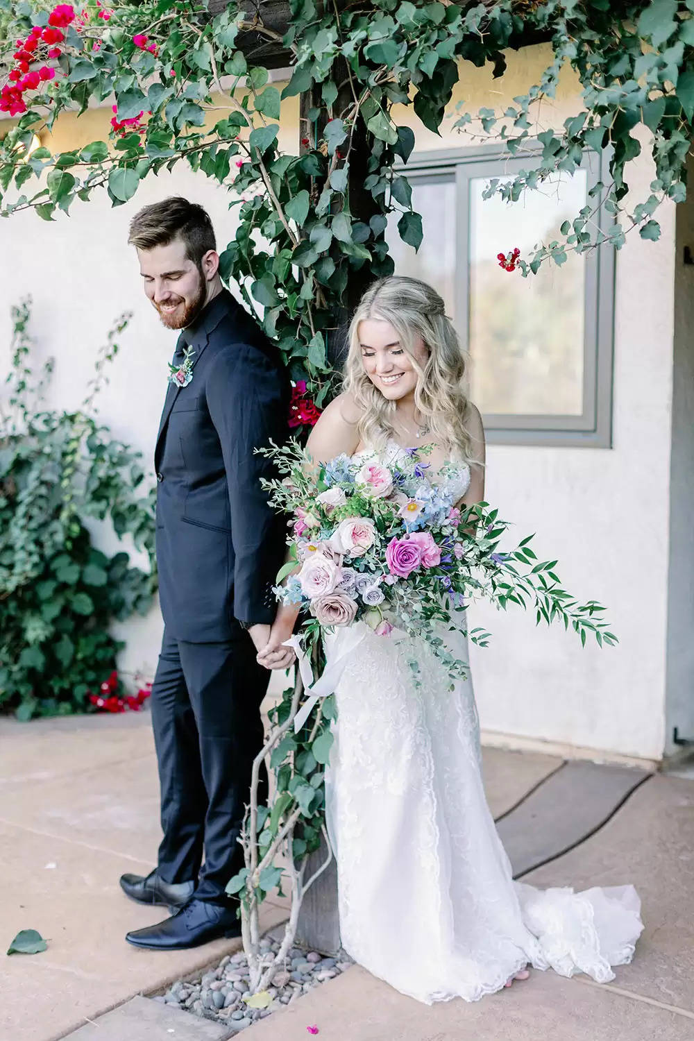 Romantic Woodland Marriage ceremony With Cloche Centerpieces & Lavender Blooms ⋆ Ruffled