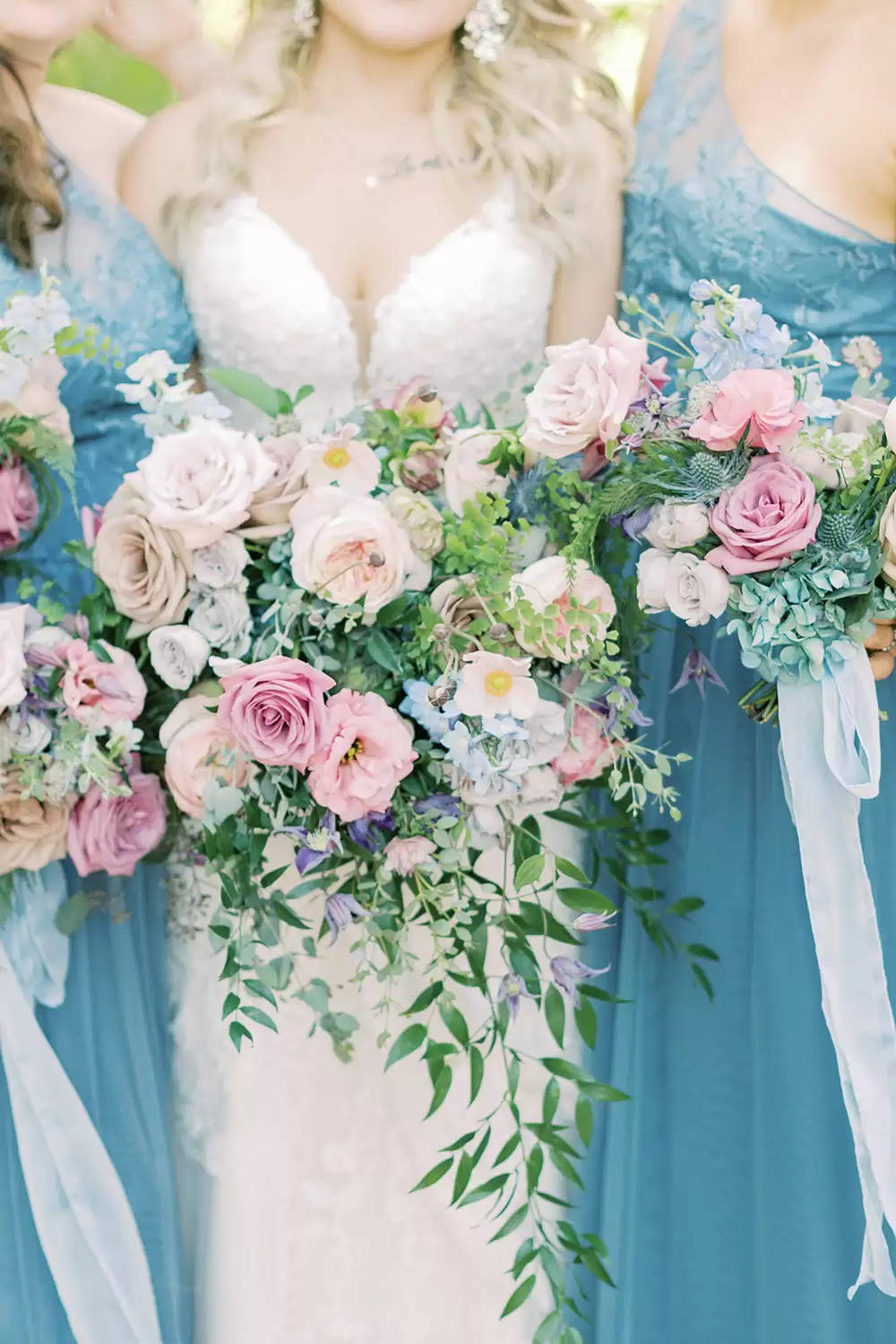 Romantic Woodland Marriage ceremony With Cloche Centerpieces & Lavender Blooms ⋆ Ruffled