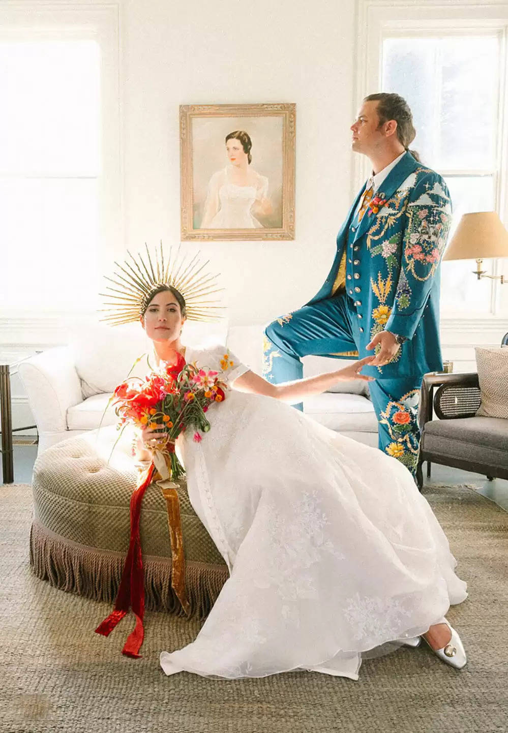 An Eclectic Pageant-Impressed Glamping Marriage ceremony on the California Coast
