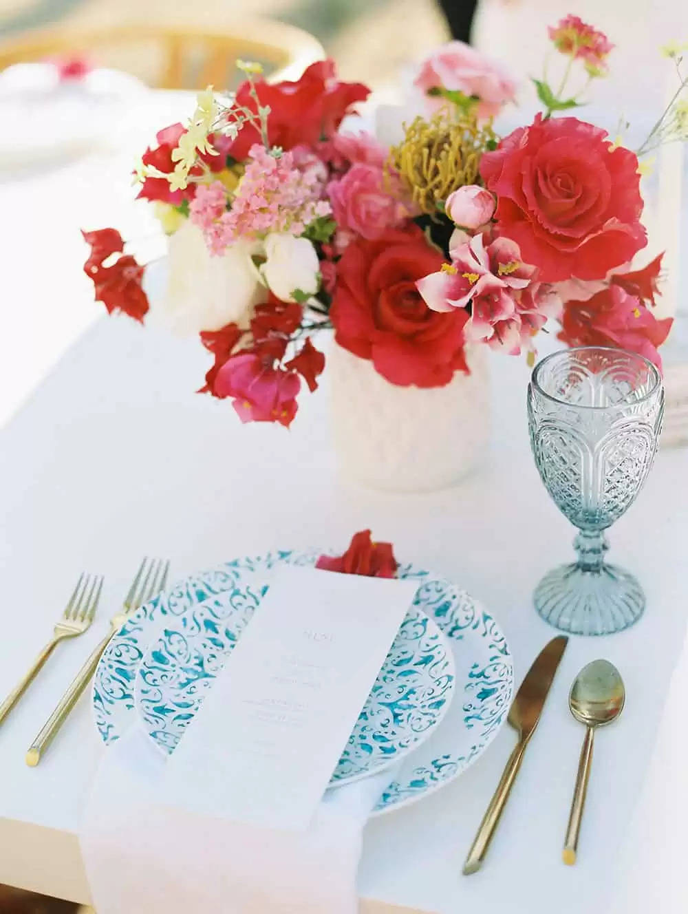 A Los Cabos Vow Renewal with Fairly Pops of Fuchsia and Breezy Blue ⋆ Ruffled