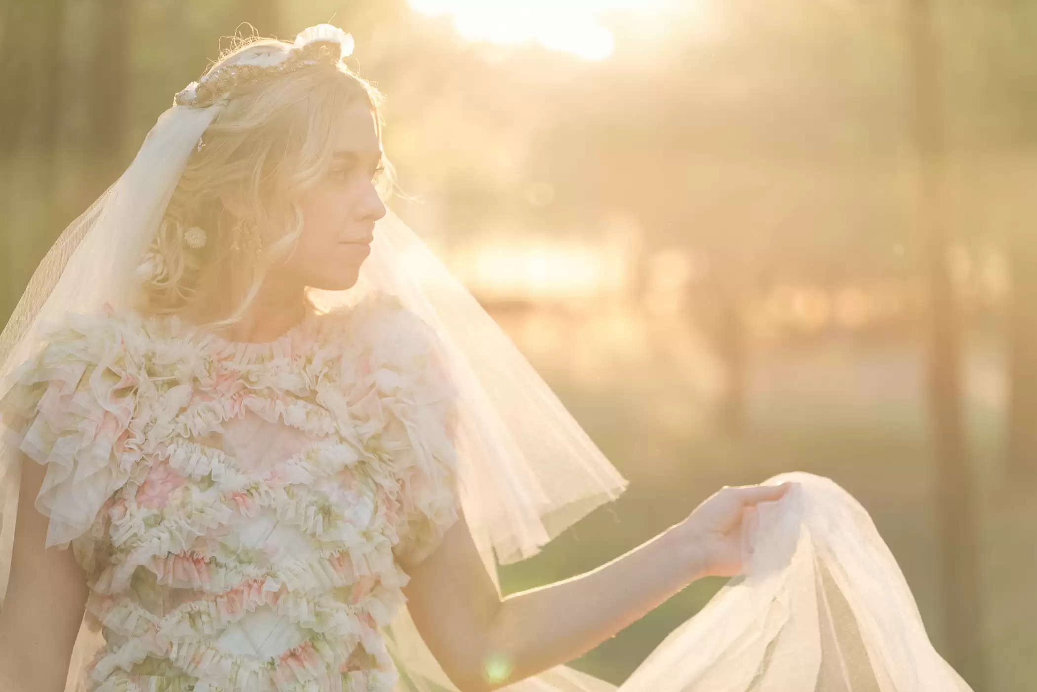 The Bride Wore A Floral Costume For This Fairytale Forest Wedding ceremony in North Georgia