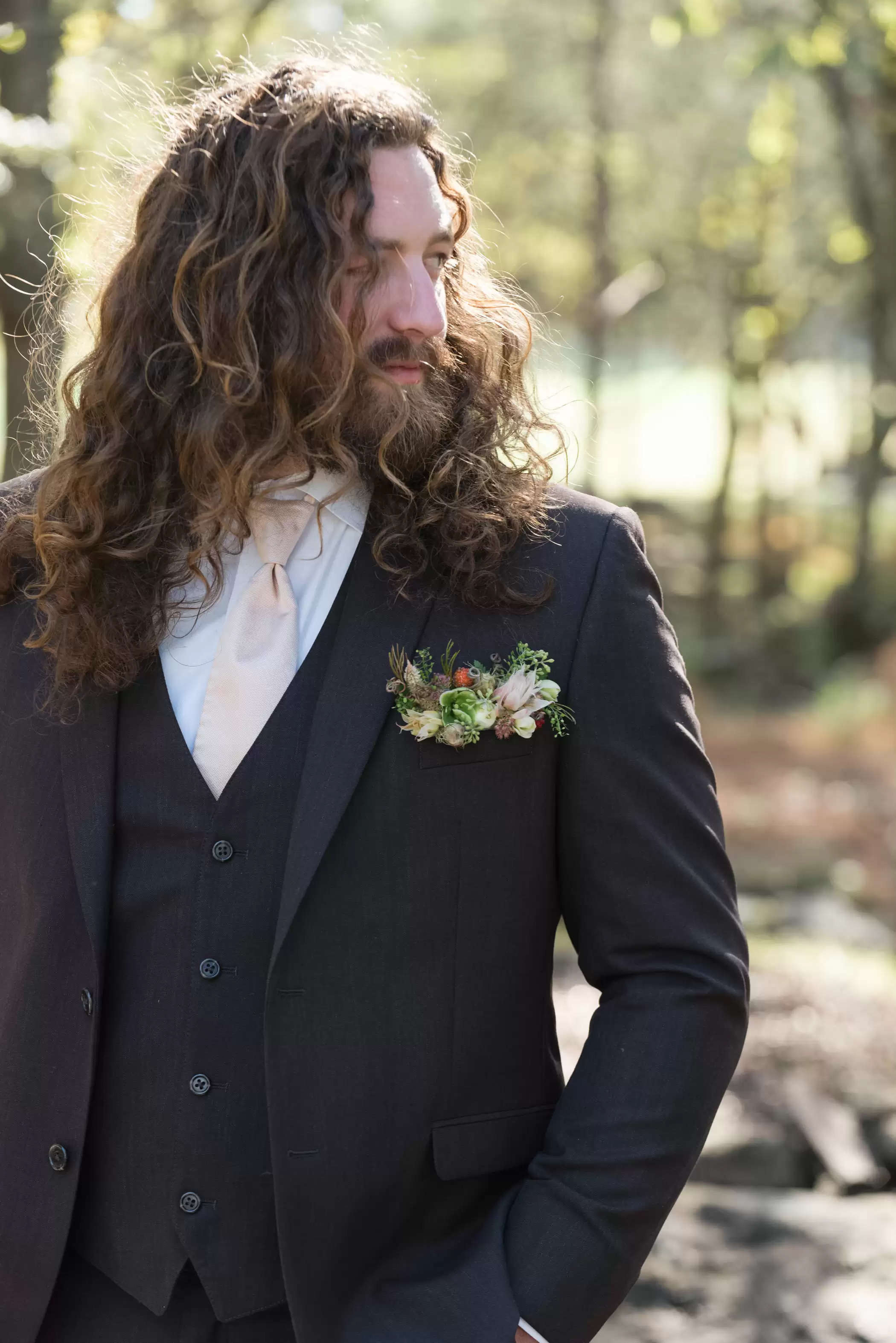 The Bride Wore A Floral Costume For This Fairytale Forest Wedding ceremony in North Georgia