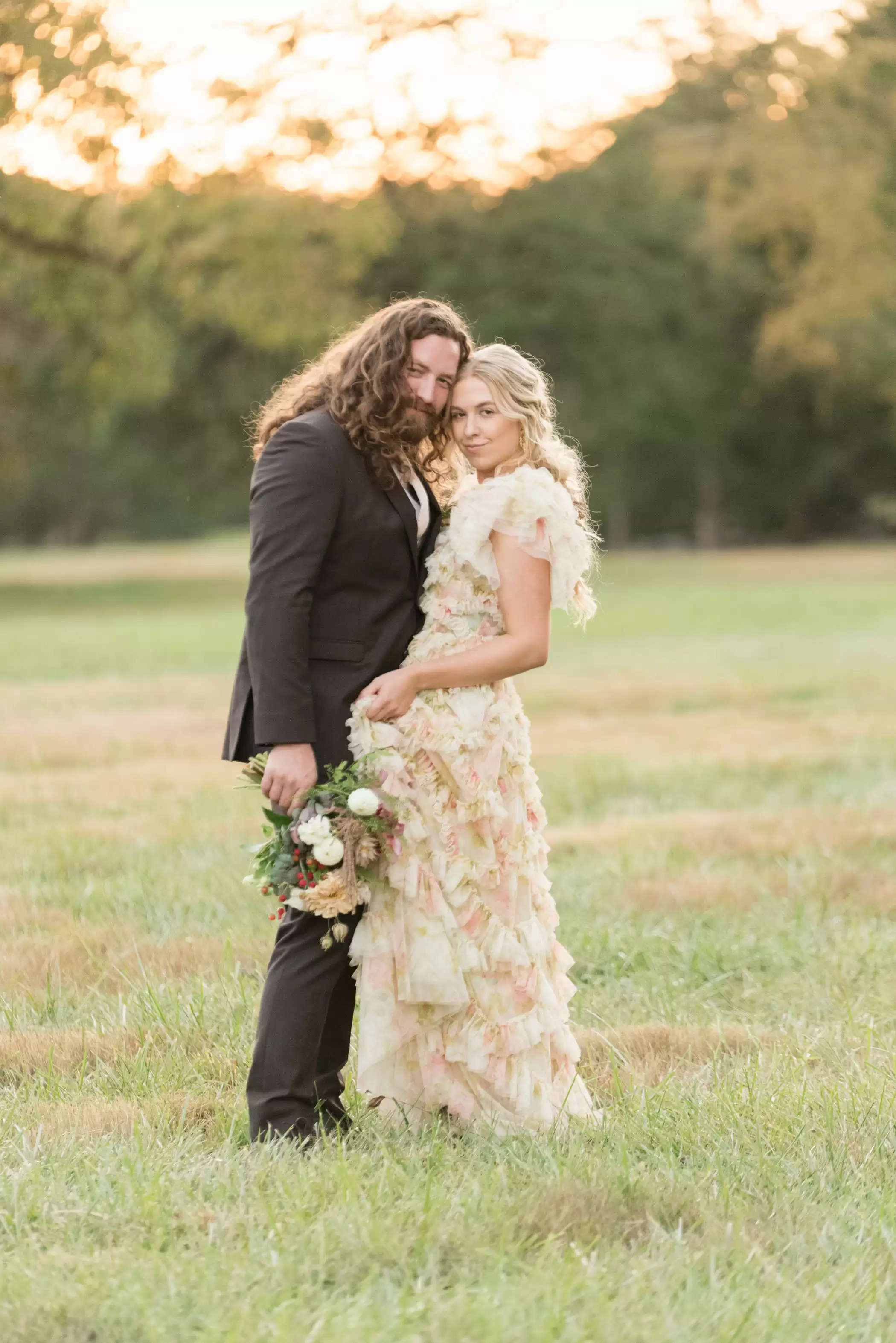 The Bride Wore A Floral Costume For This Fairytale Forest Wedding ceremony in North Georgia