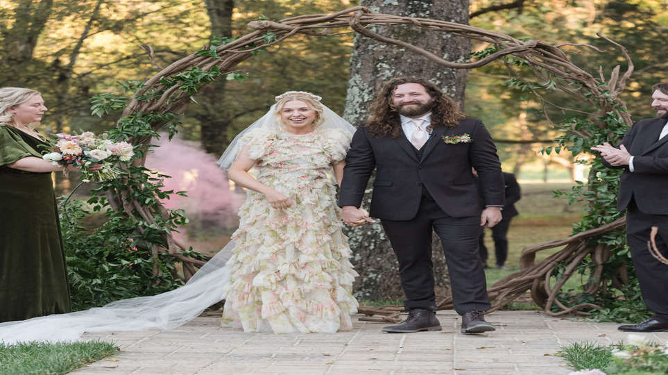 The Bride Wore A Floral Costume For This Fairytale Forest Wedding ceremony in North Georgia